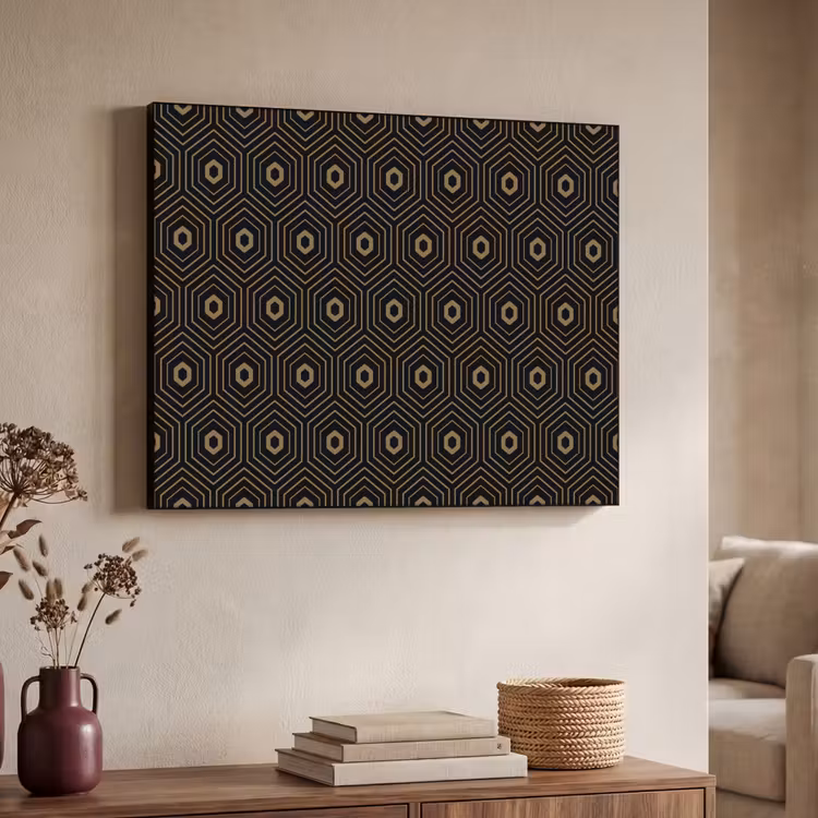 Goud - Illusie - Patroon Textielframe - compleet frame klein 947 -sfeer3