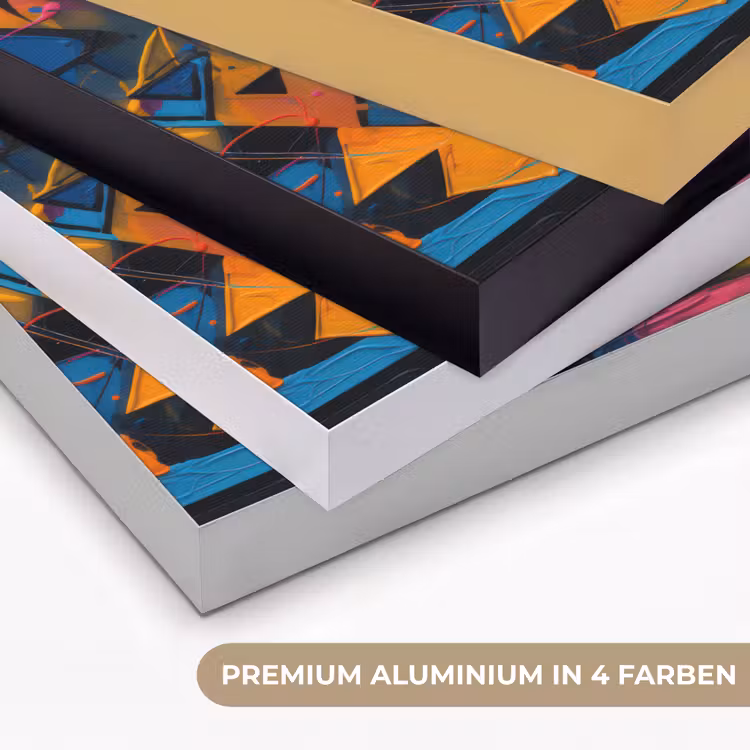 Graffiti - Kleuren - Oog - Kunst Textielframe zwart klein -USP_kleurenDE