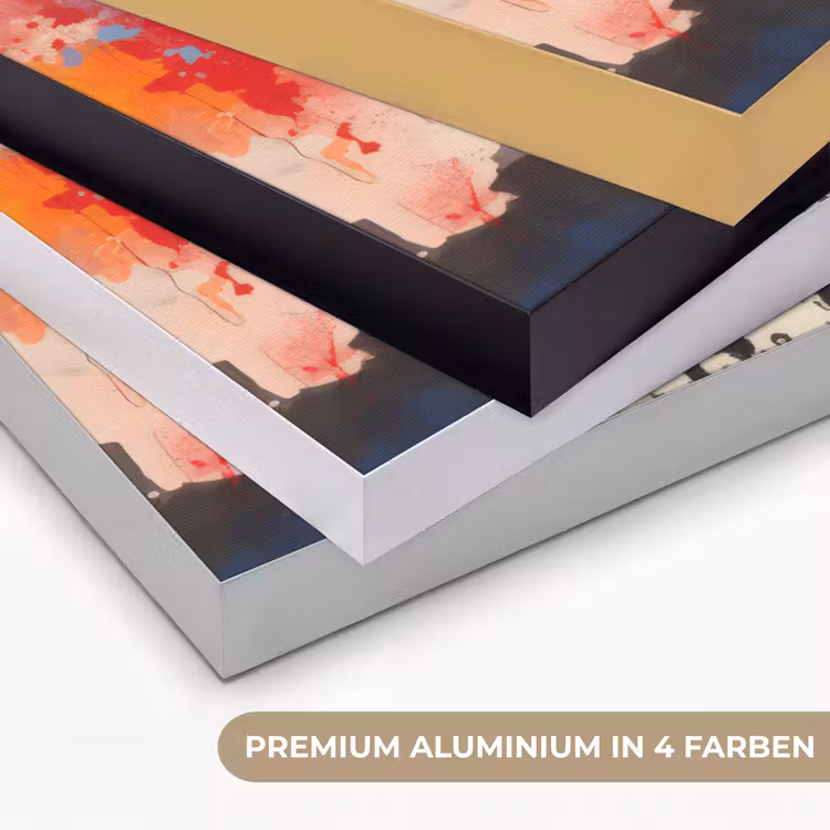Graffiti - Paraplu - Mensen - Kleuren - Kunst Textielframe zwart klein -USP_kleurenDE