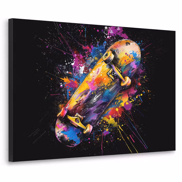 Graffiti - Sport - Skateboard - Skate Textielframe - compleet frame klein -3d