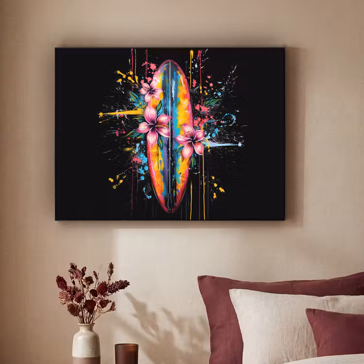Graffiti - Sport - Surfen - Zomer Textielframe - compleet frame klein -sfeer1