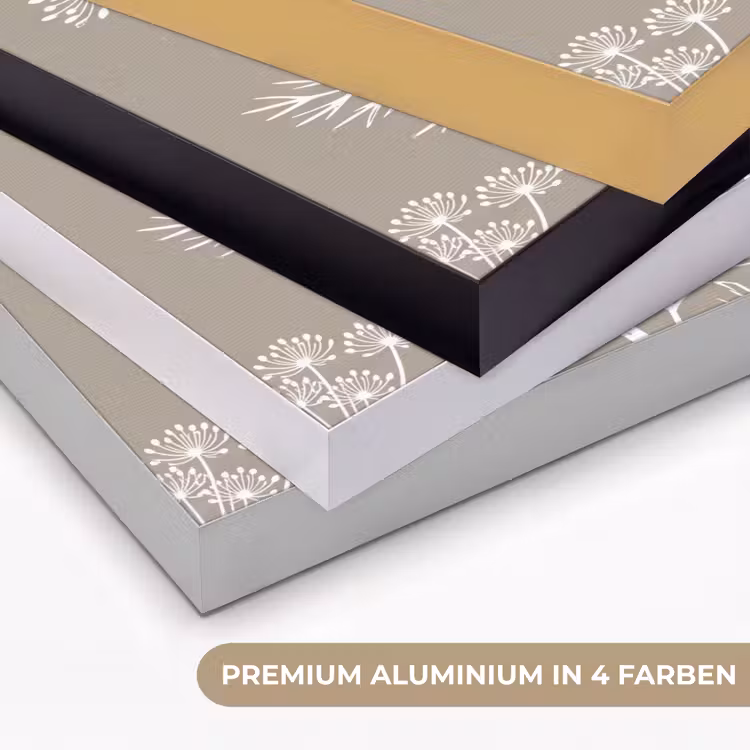 Grafisch - Fluitenkruid - Taupe Textielframe zwart klein -USP_kleurenDE
