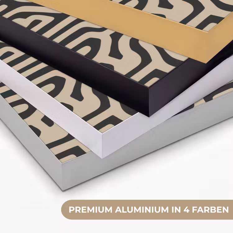 Grafisch - Lijnen - Zwart Textielframe zwart klein 947 -USP_kleurenDE