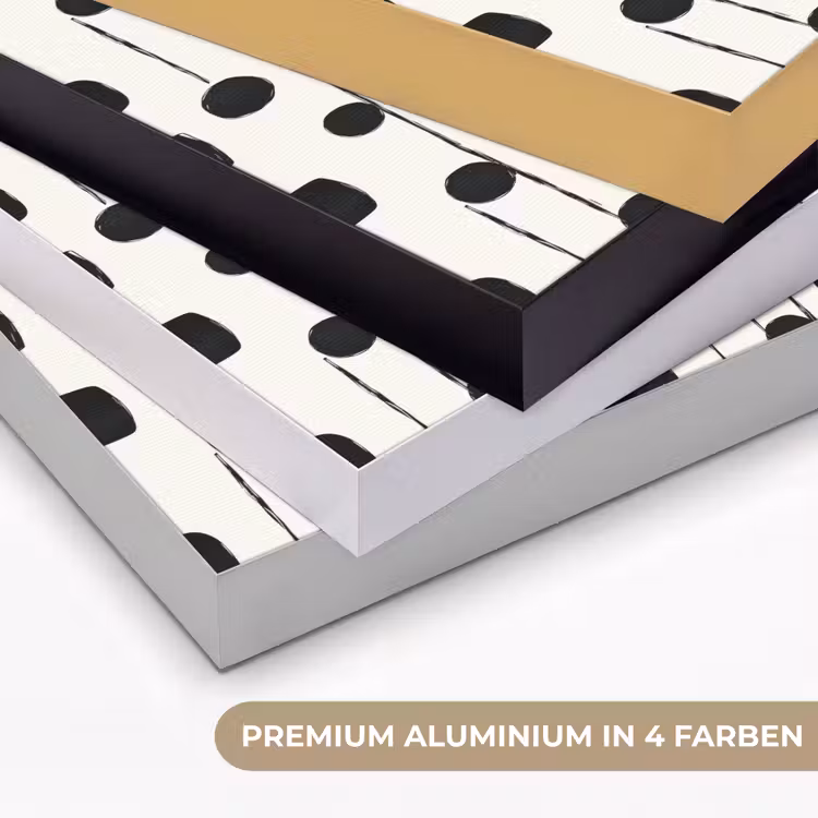 Grafisch - Modern - Zwart Textielframe zwart klein 947 -USP_kleurenDE