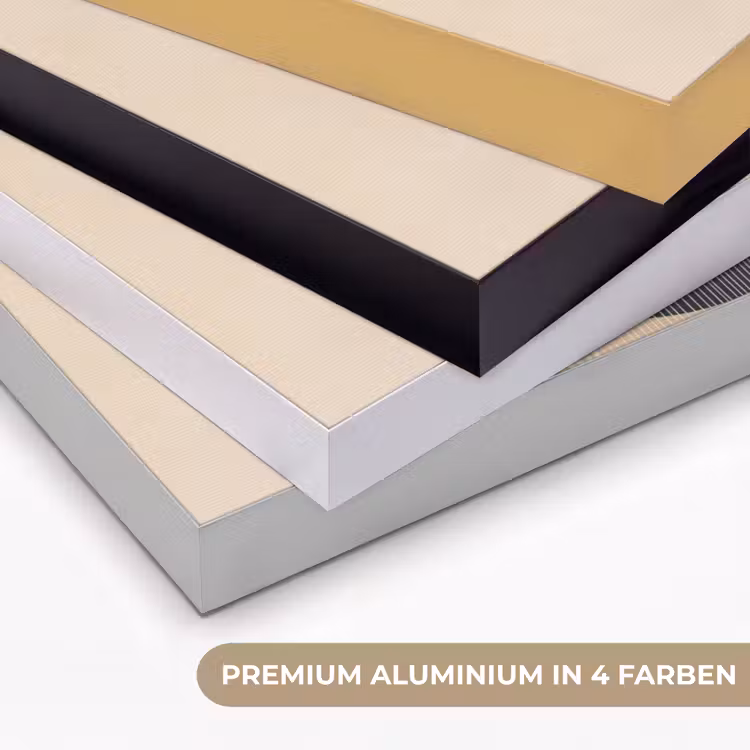 Grafisch gebogen motief - Beige Textielframe zwart klein -USP_kleurenDE