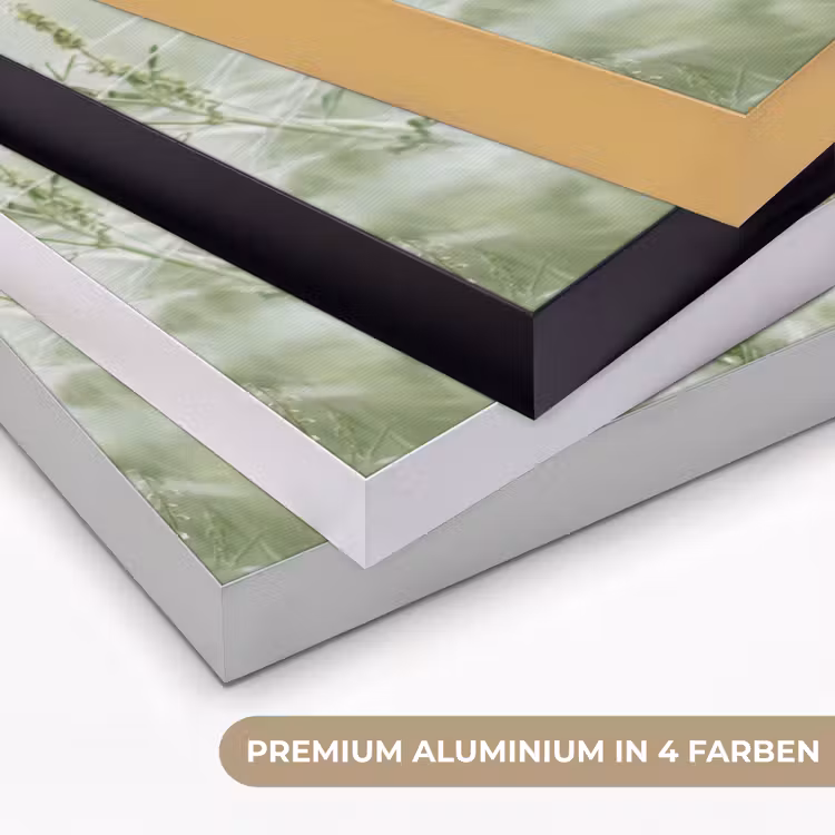 Grassen - Minimalistisch - Groen Textielframe zwart klein -USP_kleurenDE