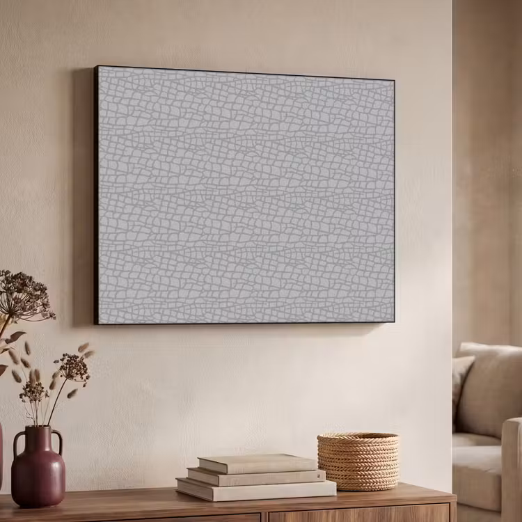 Grijs - Reptiel - Dier - Patroon Textielframe - compleet frame klein 947 -sfeer3