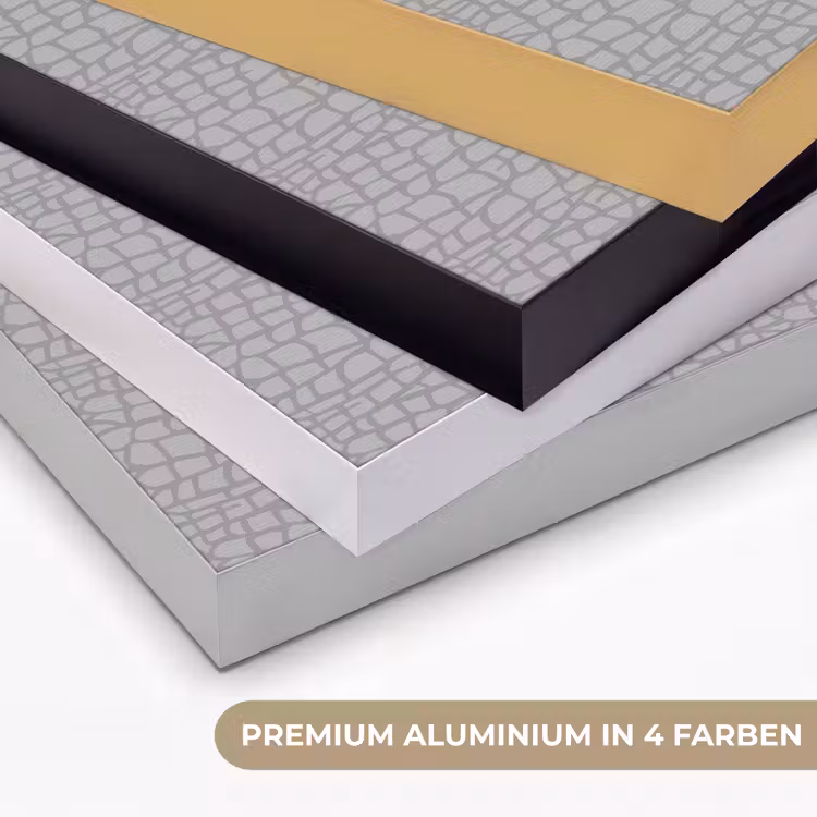Grijs - Reptiel - Dier - Patroon Textielframe zwart klein 947 -USP_kleurenDE