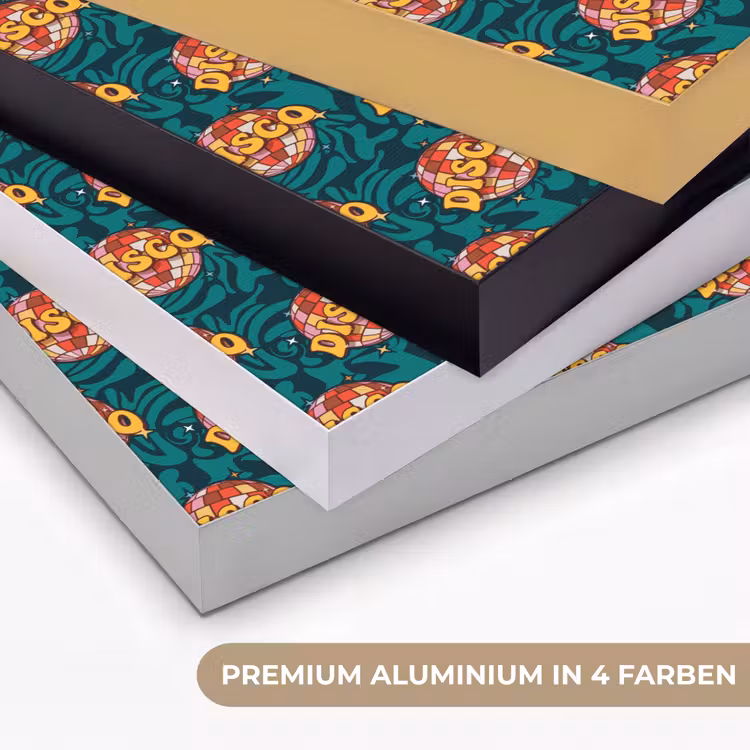 Groen - Disco - Patroon Textielframe zwart klein 947 -USP_kleurenDE