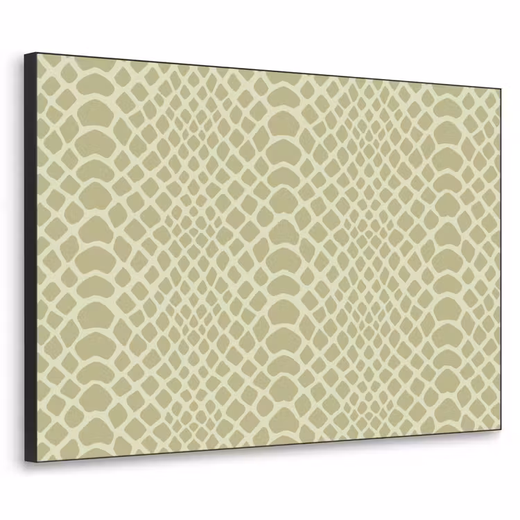 Groen - Patroon - Schubben Textielframe - compleet frame klein 947 -3d