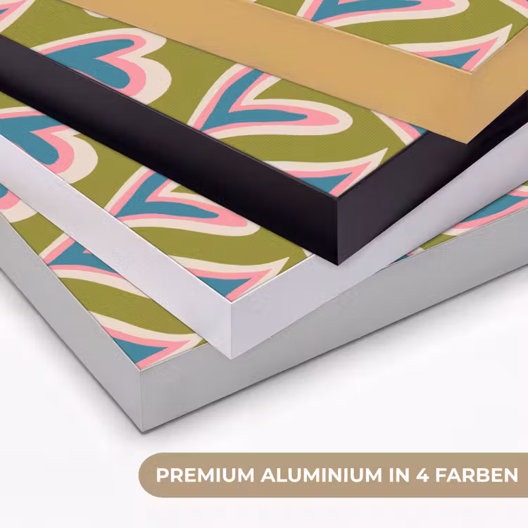 Groen - Retro - Hartjes - Patroon Textielframe zwart klein 947 -USP_kleurenDE