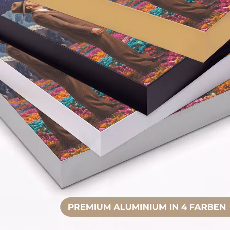 Art Frame - Hände – Ei – Surrealismus - Handen - Ei - Surrealisme Textielframe zwart klein
