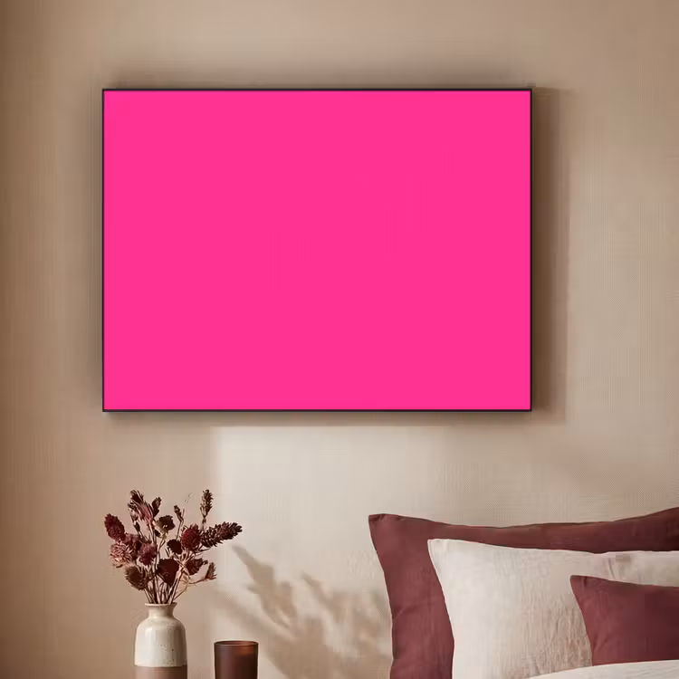 Hot - Fuchsia - Roze Textielframe zwart klein 947 -sfeer1