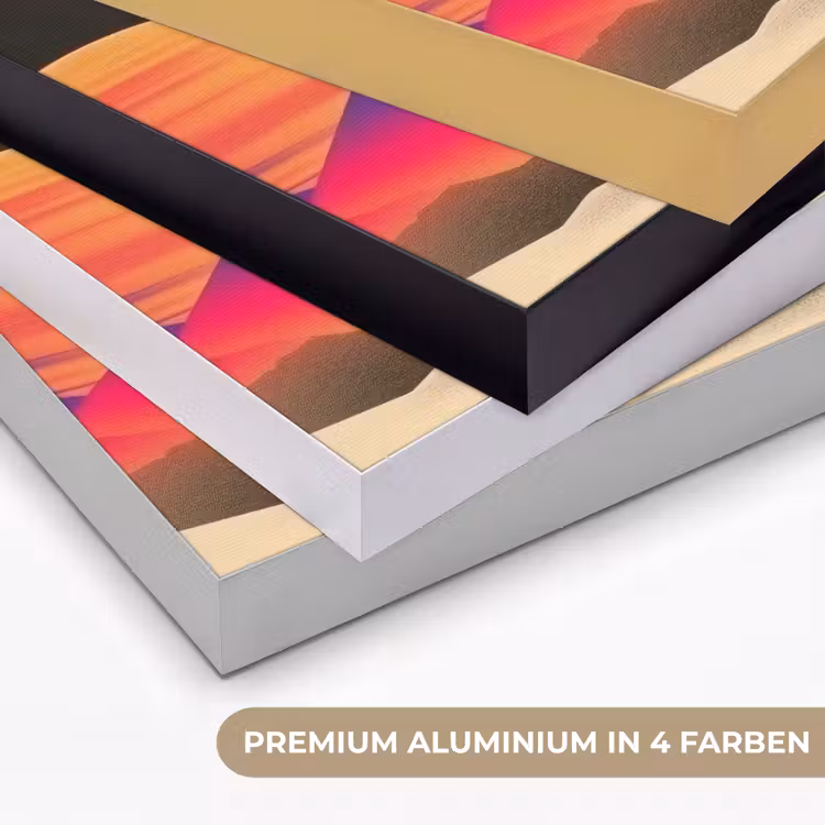 Hemel - Planeten - Felgekleurd Textielframe zwart klein -USP_kleurenDE