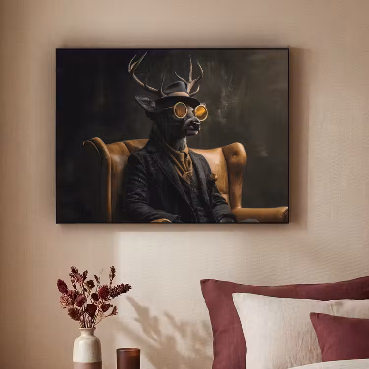 Hert - Zonnebril - Zwart - Pak Textielframe zwart klein -sfeer1