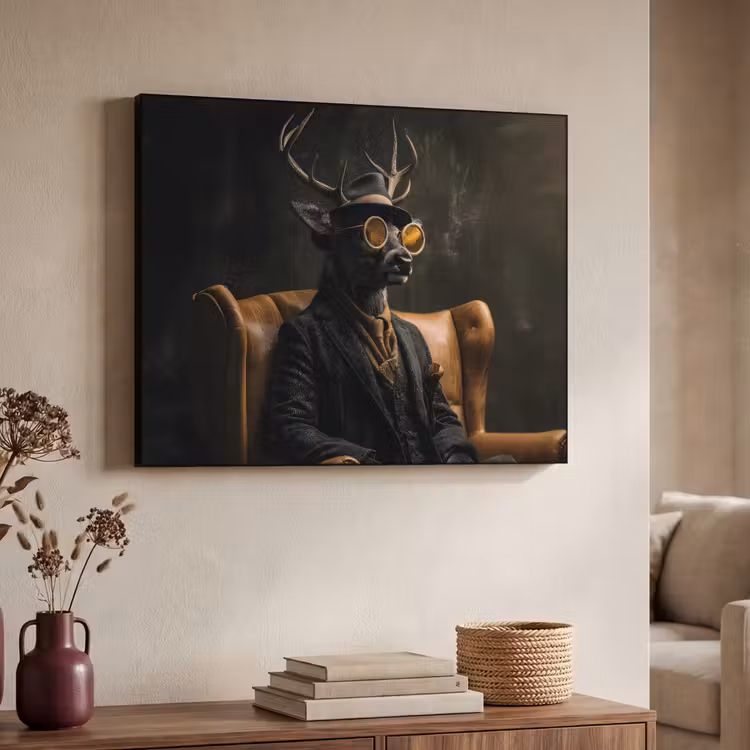 Hert - Zonnebril - Zwart - Pak Textielframe zwart klein -sfeer3