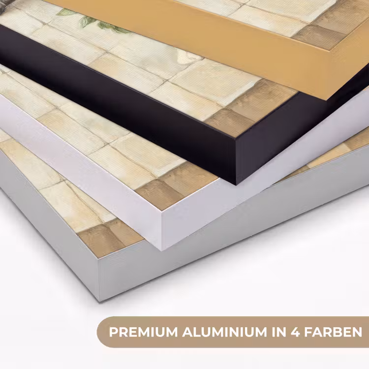 Hout - Keukengerei - Stilleven - Tegels Textielframe zwart klein -USP_kleurenDE