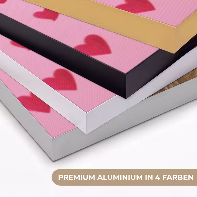 Hond - Kiss- Valentijn - Hartjes Textielframe zwart klein -USP_kleurenDE