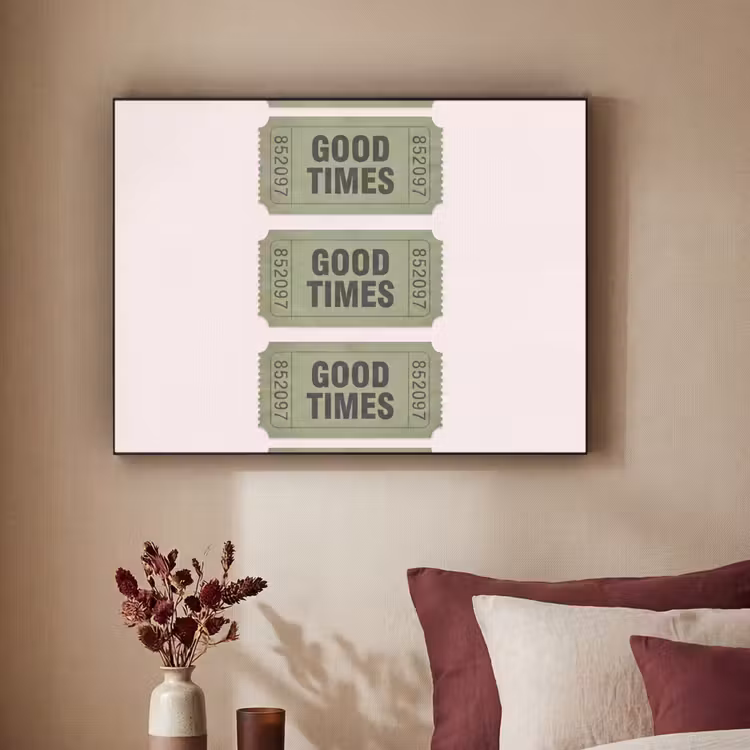 Kaartje - Vintage - Groen - Evenement - Collectie Textielframe zwart klein -sfeer1
