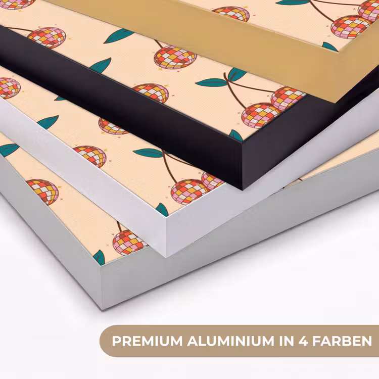 Kers - Disco - Patroon Textielframe zwart klein 947 -USP_kleurenDE