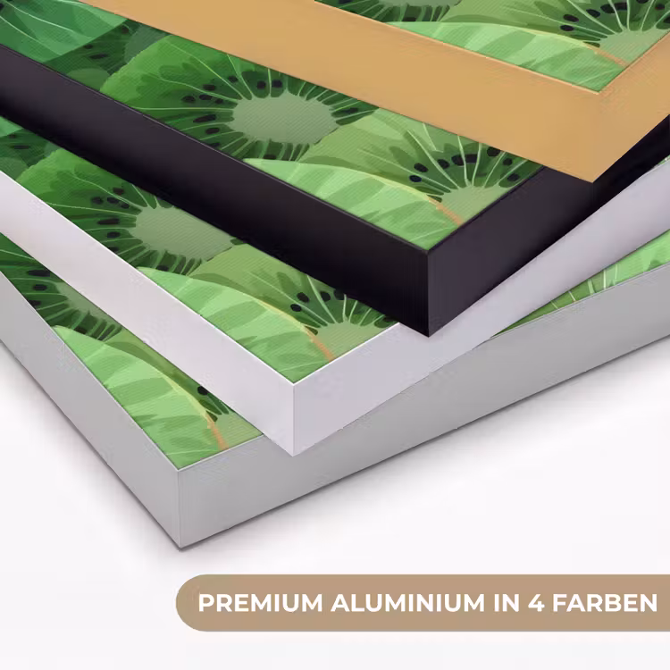 Kiwi - Groen - Pitten Textielframe zwart klein -USP_kleurenDE