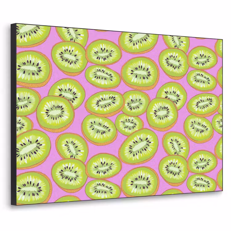 Kiwi - Speels - Groen Textielframe zwart klein 947 -3d