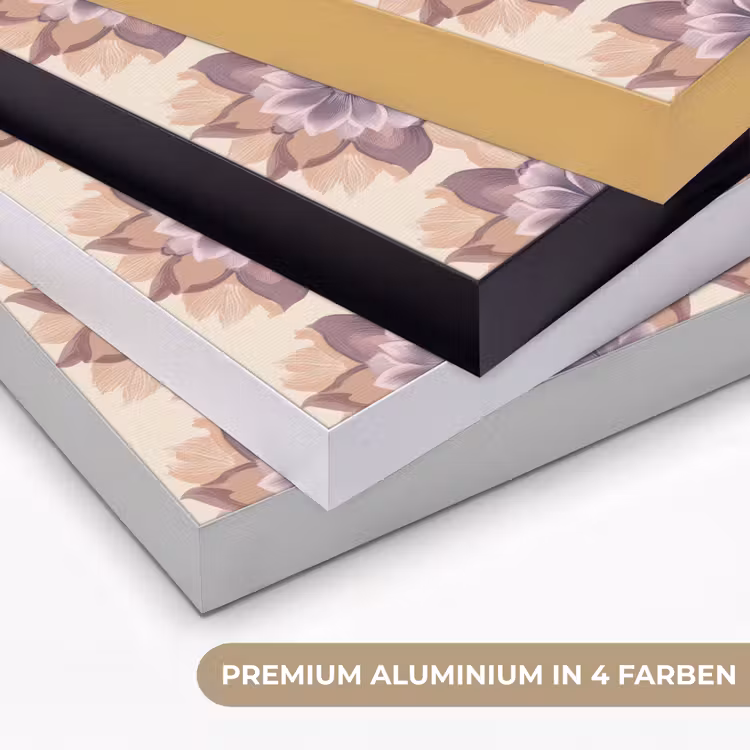 Klassiek - Patroon - Paars Textielframe zwart klein 947 -USP_kleurenDE
