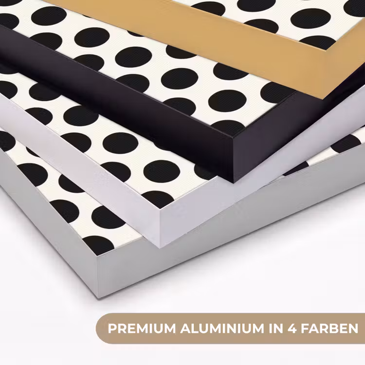 Klassiek - Stippen - Zwart Textielframe zwart klein 947 -USP_kleurenDE