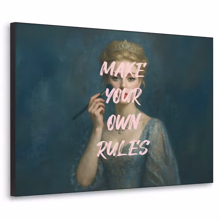 Klassiek - Sierlijk - Roze Textielframe - compleet frame klein -3d