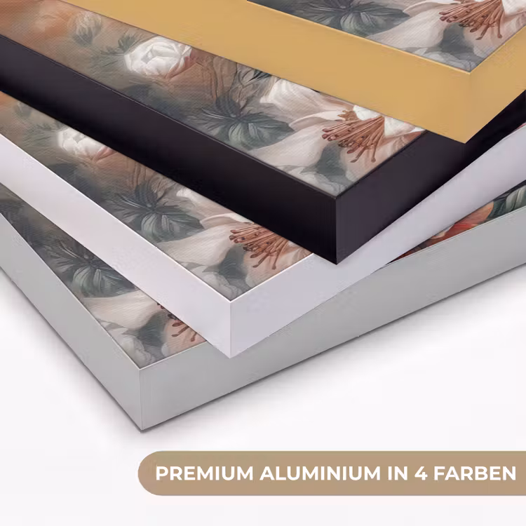 Kolibrie - Vogels - Bloemen - Natuur Textielframe zwart klein -USP_kleurenDE