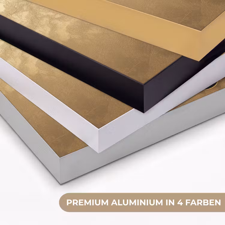 Kreeft - Zwart - Goud - Luxe Textielframe zwart klein -USP_kleurenDE