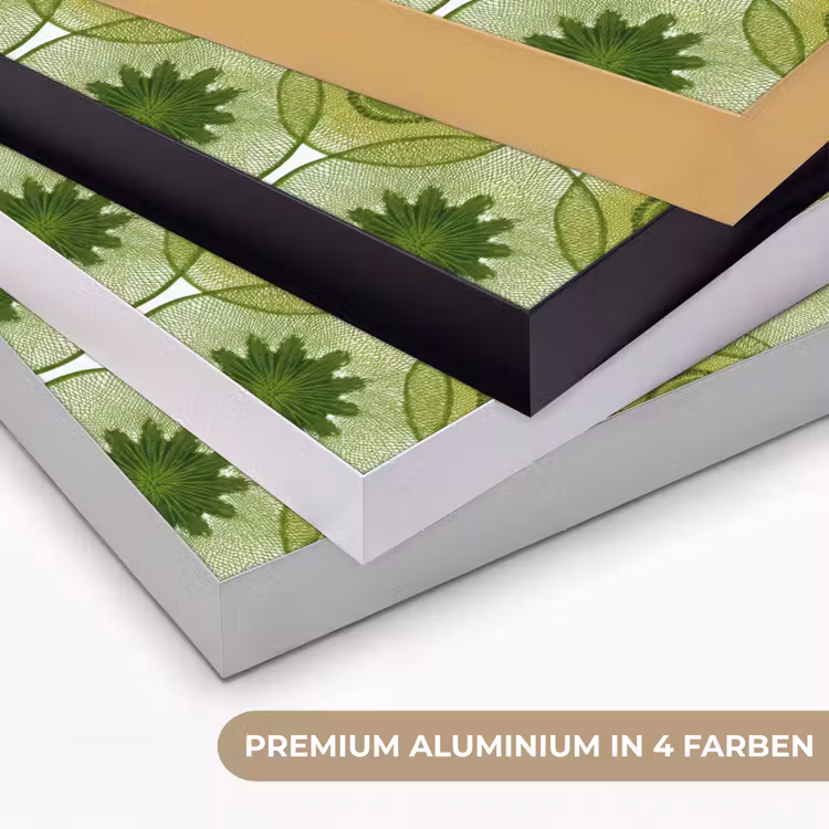 Cirkels - Patroon - Groen Textielframe zwart klein 947 -USP_kleurenDE
