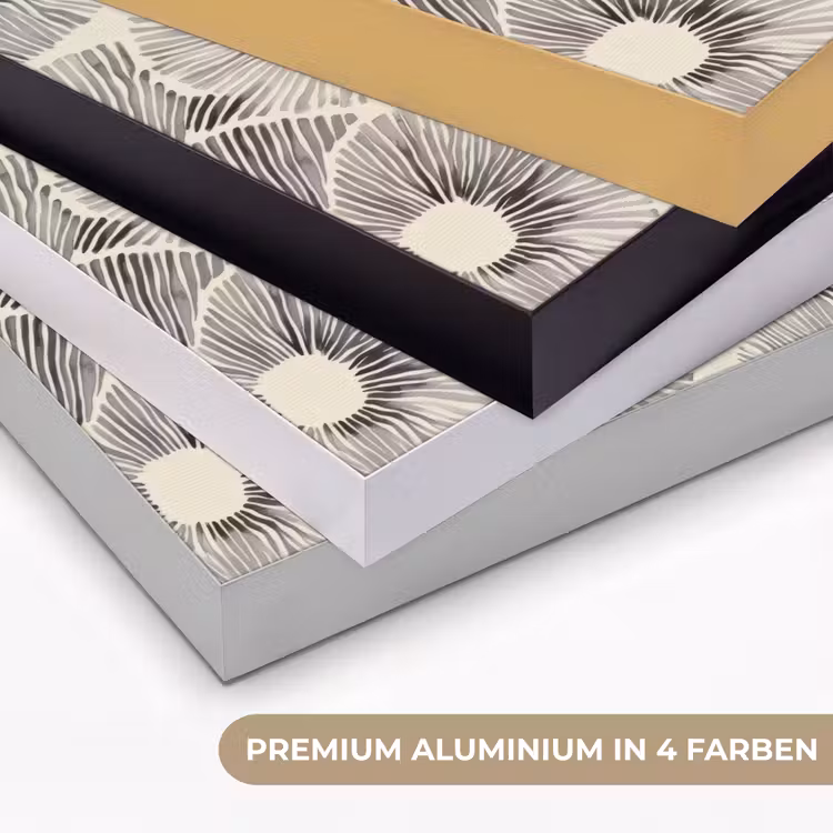 Cirkels - Patroon - Zwart Textielframe zwart klein 947 -USP_kleurenDE