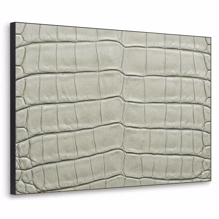 Krokodillenleer - Schubben - Groen Textielframe zwart klein -3d
