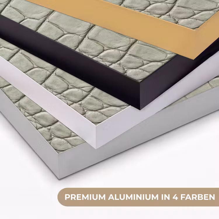 Krokodillenleer - Schubben - Groen Textielframe zwart klein -USP_kleurenDE
