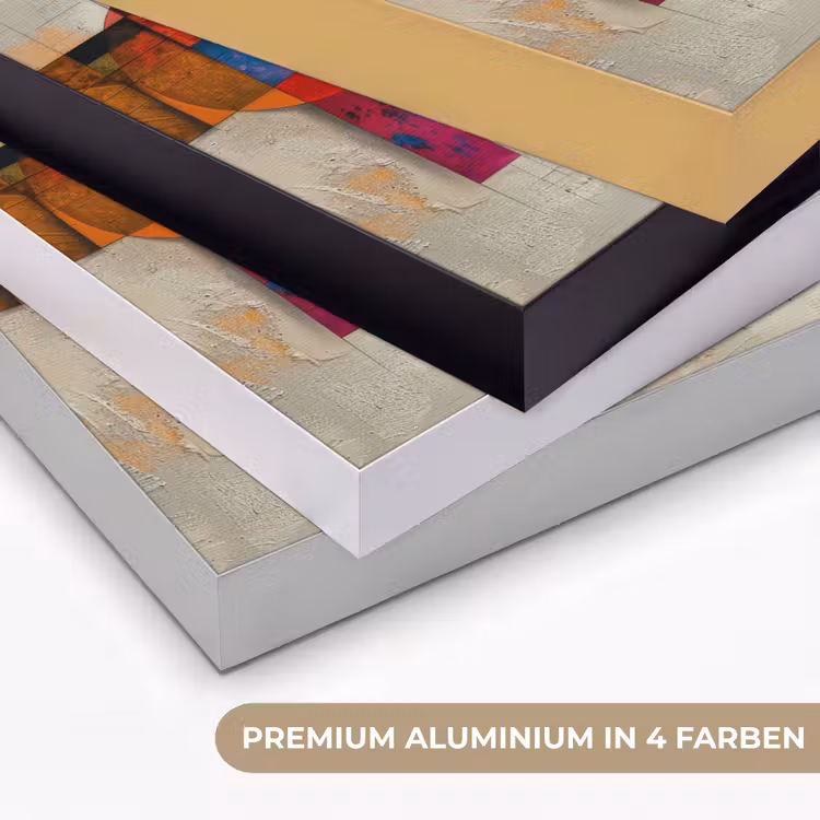 Kunst - Kleurrijk - Modern - Vormen Textielframe zwart klein -USP_kleurenDE