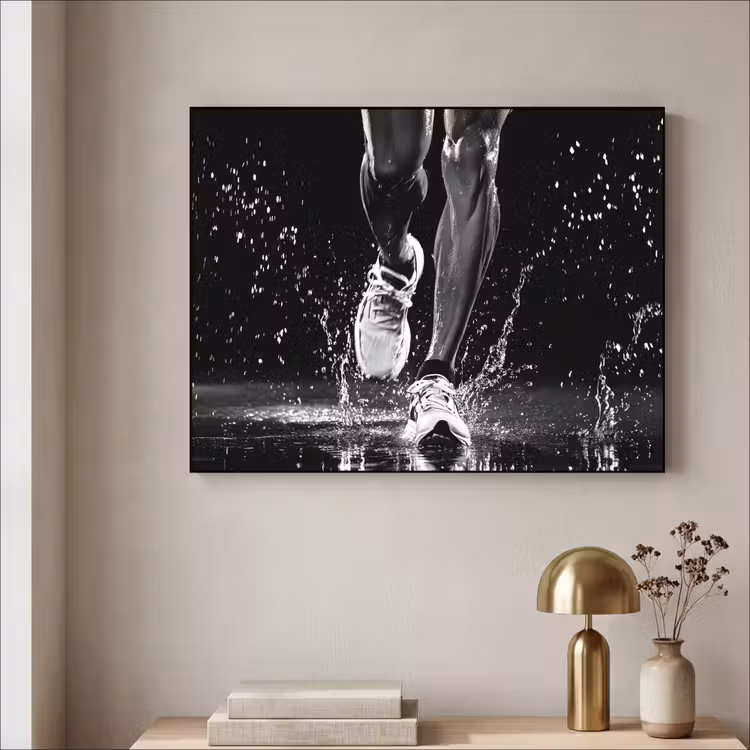 Hardloopschoenen - Rennen - Druppels - Zwart Textielframe zwart klein -sfeer2
