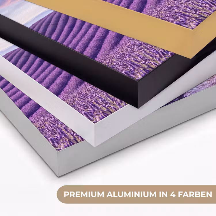 Lavendel - Natuur - Paars - Bomen - Bloemen Textielframe zwart klein -USP_kleurenDE