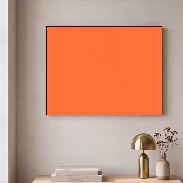 Vivid - Amber - Oranje Textielframe zwart klein 947 -sfeer2