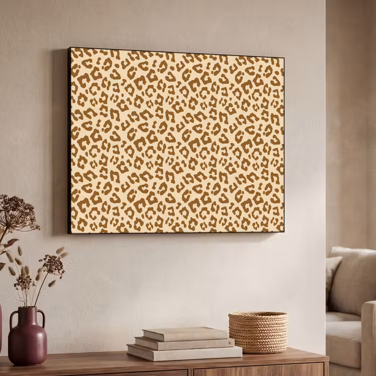 Luipaard - Bruin - Patroon Textielframe - compleet frame klein 947 -sfeer3