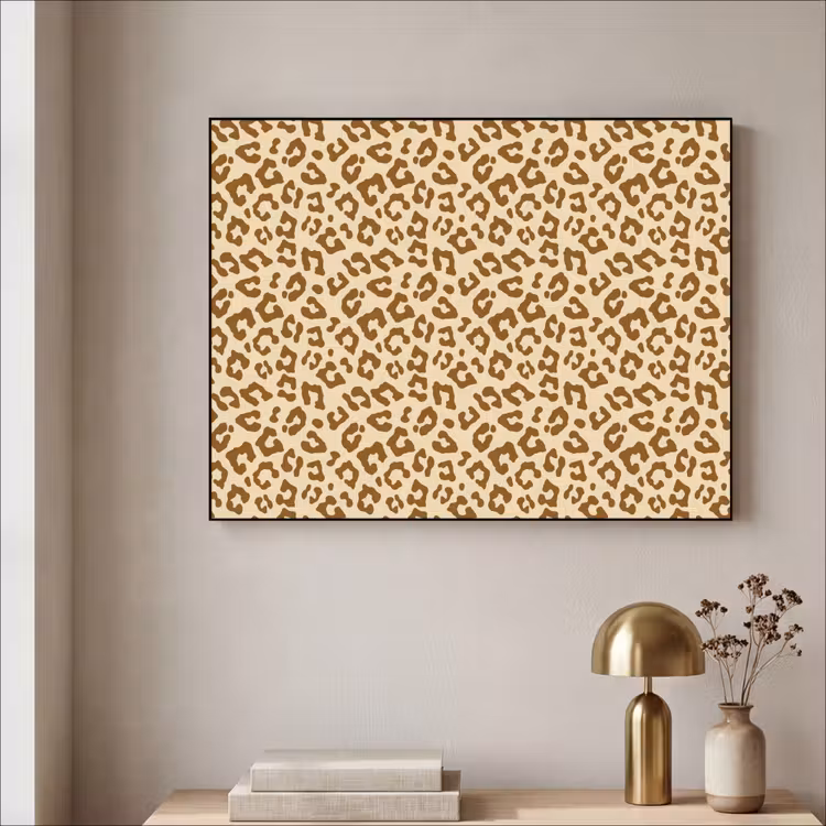 Luipaard - Bruin - Patroon Textielframe - compleet frame klein 947 -sfeer2