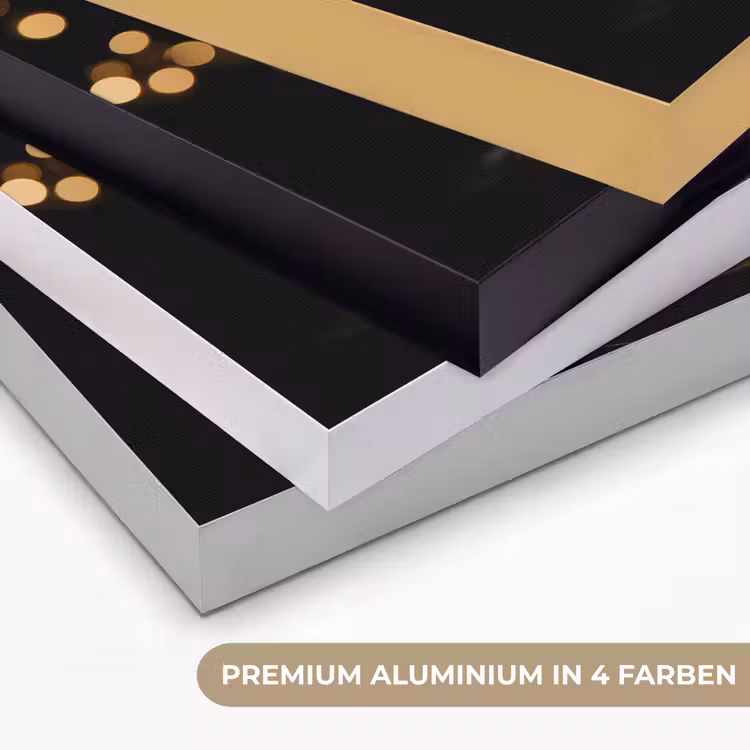 Lichter - Champagner - Gläser Textielframe zwart klein -USP_kleurenDE