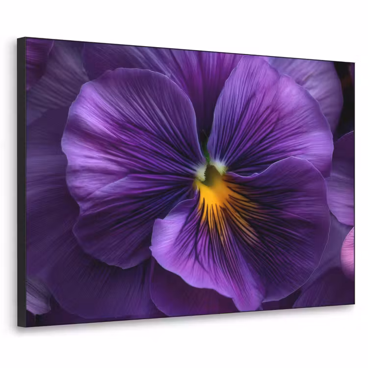 Paars - Viool - Diepte Textielframe - compleet frame klein -3d