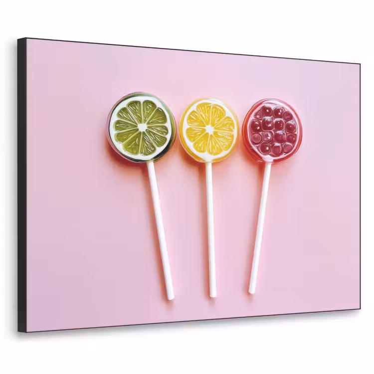 Lolly - Snoep - Citrus Textielframe - compleet frame klein -3d