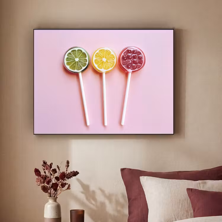 Lolly - Snoep - Citrus Textielframe - compleet frame klein -sfeer1