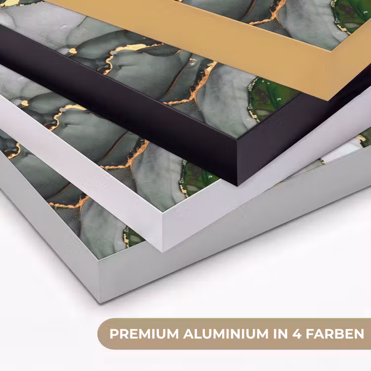 Luxe - Marmer - Groen Textielframe zwart klein -USP_kleurenDE