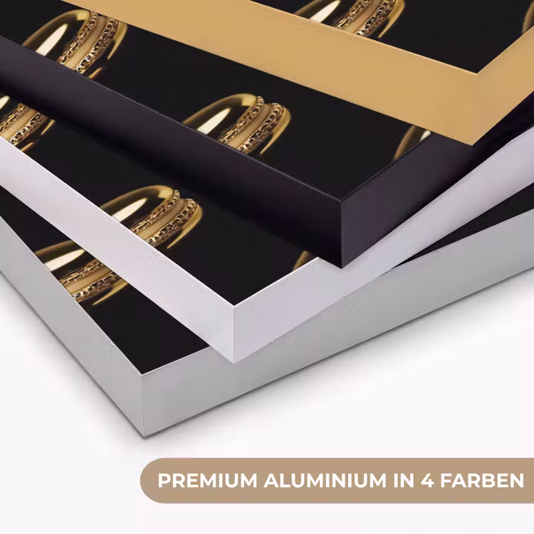 Macarons - Patroon - Goud - Zwart Textielframe zwart klein -USP_kleurenDE