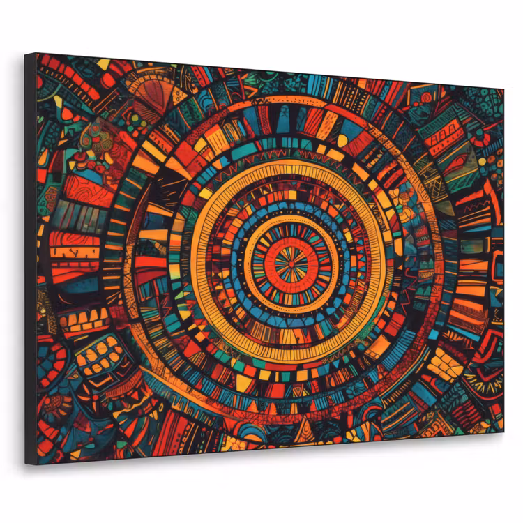 Mandala - Cirkels - Patronen Textielframe - compleet frame klein -3d