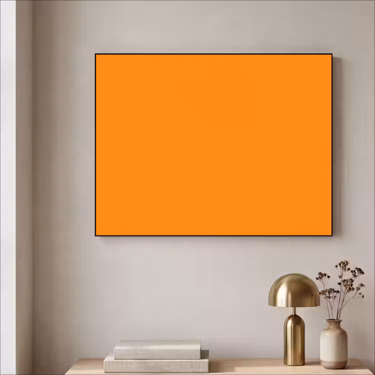 Marigold - Glow - Oranje Textielframe zwart klein 947 -sfeer2