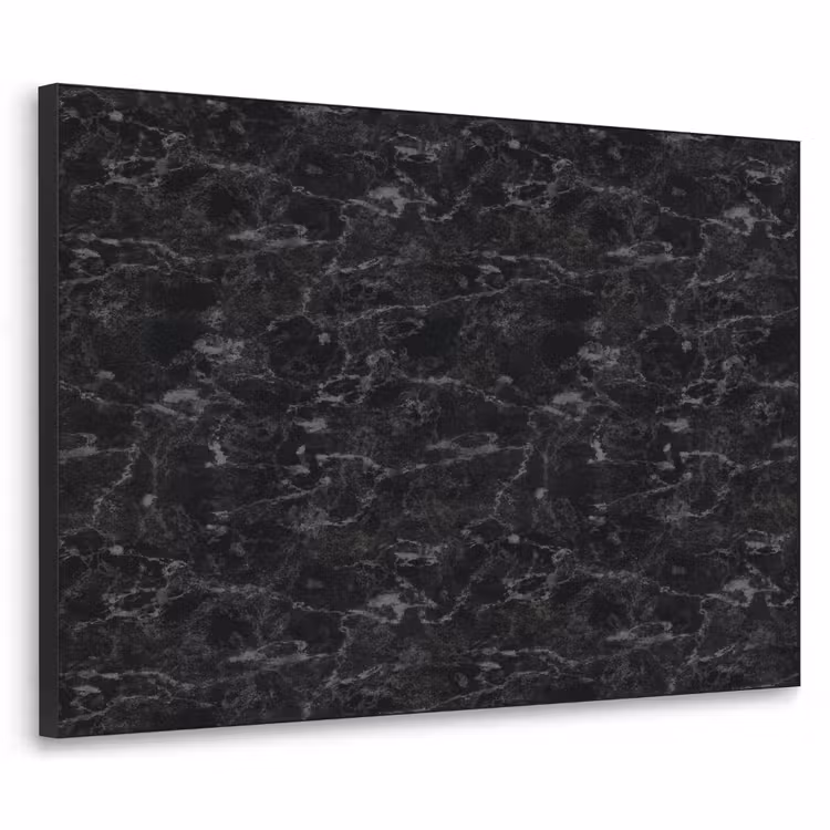 Marmer - Aders - Zwart Textielframe zwart klein 947 -3d
